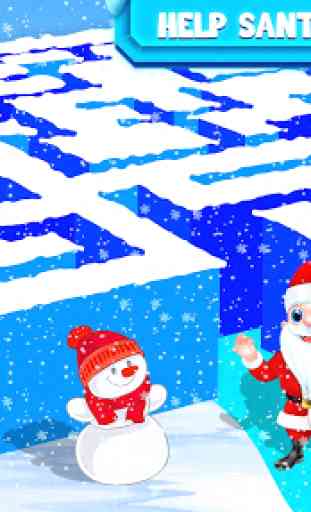 enfants labyrinthe: puzzle éducatif Noël amusant 4