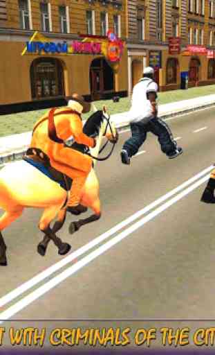 gangster cheval vs police de la ville 1