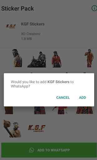 KGF Sticker - WAStickerApps 2