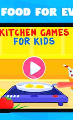 Kitchen Games - Fun Kids Cooking & Tasty Recipes 1
