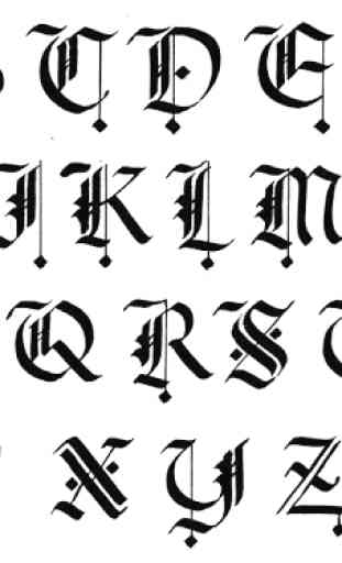 Lettres de calligraphie 2