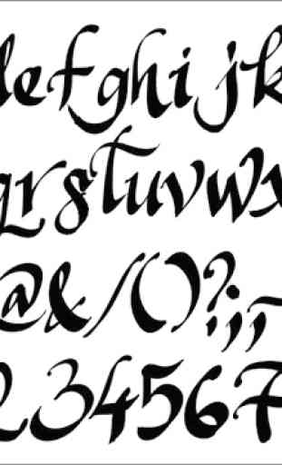 Lettres de calligraphie 3