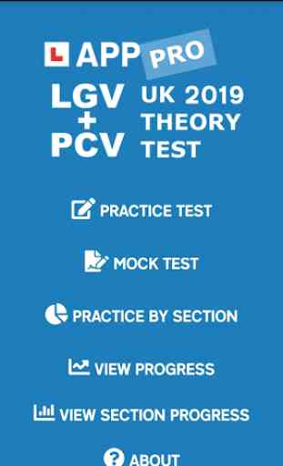LGV+PCV Theory Test App (Pro) 1