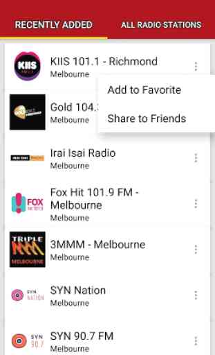 Melbourne Radio Stations - Australia 2