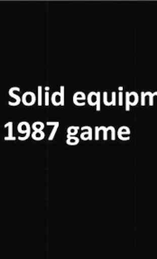 Metal Solid Equipment 1987 Game 2