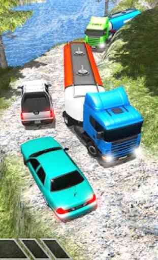 Oil Tanker Transporter Offroad Truck Fun Simulator 4