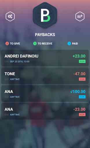 PayBacks – Small loans manager 1
