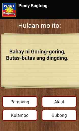 Pinoy Bugtong (Riddles) 2
