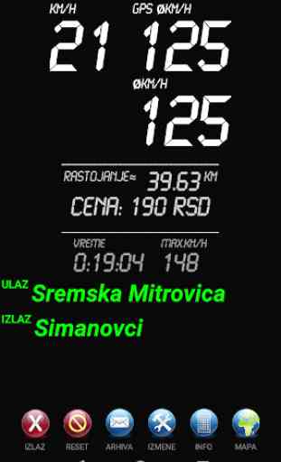 Prosecna Brzina na autoputu Srbija 2
