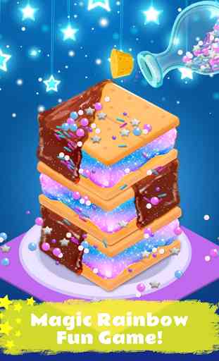 Rainbow Unicorn Ice Cream Sandwich - Cooking Games 2