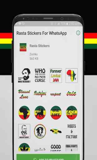 Rasta Stickers 1