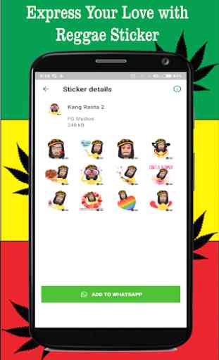 Reggae Rasta Sticker - WAStickerApps 3