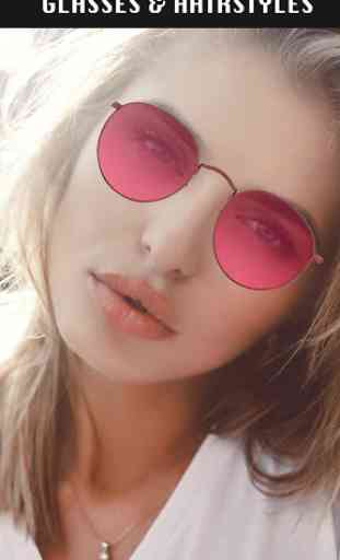 Sunglasses and Hairstyle Photo Editor 1