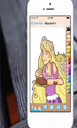 Peindre la princesse Rapunzel - Raiponce jeu de coloriage gratuit pour les enfants 4