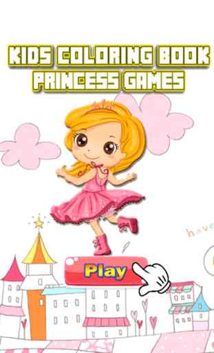 Princesse Coloring Book - Dessin et peinture Pages Jeux éducatifs Skill apprentissage pour enfants et tout-petits 1
