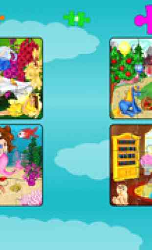 Princesse Puzzle - gratuit Drôle éducation Forme Jeu d'association pour les filles, les tout-petits, enfants et enfants d'âge préscolaire! 3