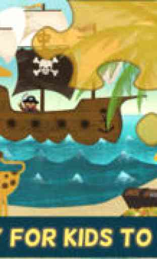 Puzzle préscolaire de Pirates - Jeux éducatifs amusants pour Enfants en bas âge et des activités scolaires pour garçons et filles 2