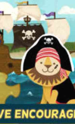 Puzzle préscolaire de Pirates - Jeux éducatifs amusants pour Enfants en bas âge et des activités scolaires pour garçons et filles 4