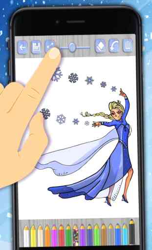 Peindre des princesses de glace – dessins à colorier 1