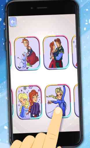 Peindre des princesses de glace – dessins à colorier 3