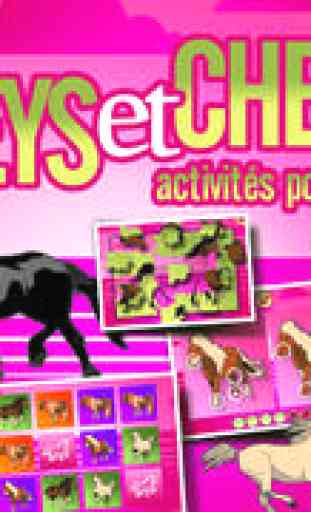 Poneys et Chevaux : Puzzles, Coloriages et autres jeux pour enfants 1