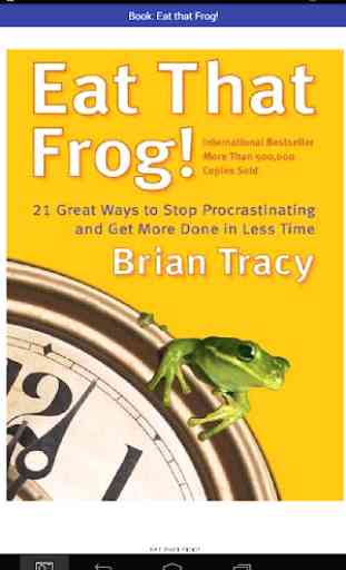 Eat That Frog!  Book to Get More Done in Less Time 1