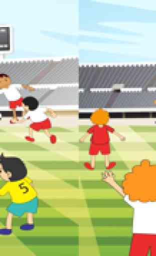 Jeu actif pour les enfants d'âge 2-5 sur le football: Jeux et casse-tête pour la maternelle, école maternelle ou l'école maternelle avec des joueurs de football. Apprendre pour la coupe du monde en 2014 au Brésil! 1