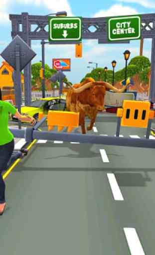 Angry Bull City Rampage: Bull Games 4