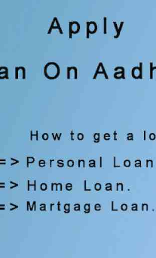 Apply Loan On Aadhar Guide 2