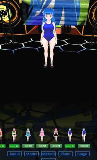 AR Dancing Girl Anime MMD 1
