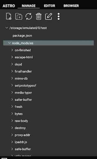 astro - node.js/ javascript/ terminal/ code editor 2