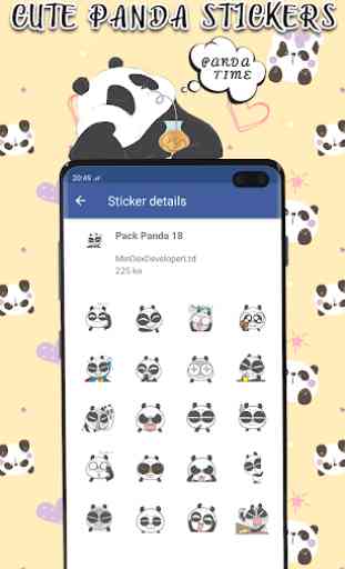 Autocollant Panda pour Whatsapp 2019 -Wastickerapp 3