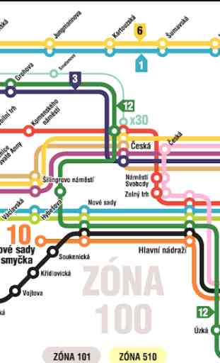 Brno Tram Map 2