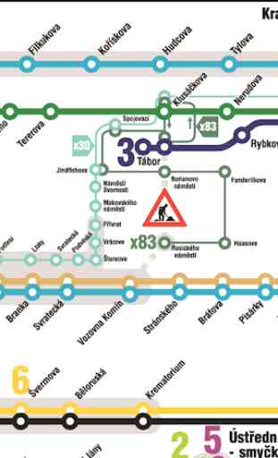 Brno Tram Map 3