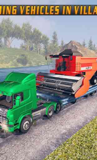 Camion de transport de vraies machines agricoles 1