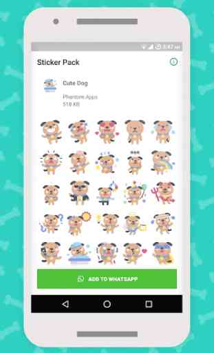 Cute Dog Stickers For WhatsApp 1