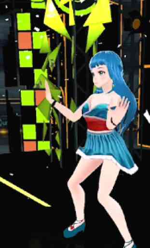 Dancing Girl Anime MMD 4