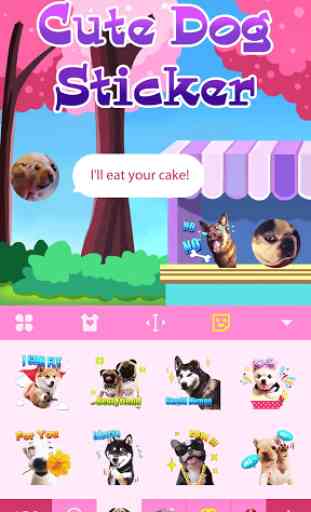 Dog Face Sticker with Lovely Style for Snapchat 3