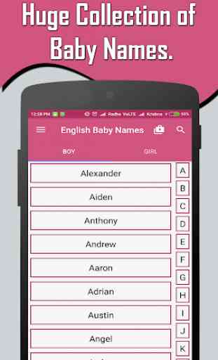 English Baby Girl & Boy Names With Meaning 1