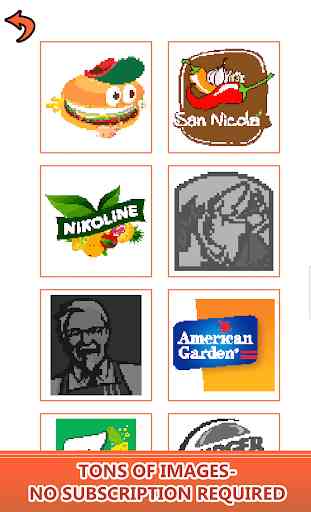 Food Logo Color by Number: Pixel Art Coloring Book 1