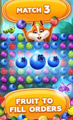Fruit Hamsters-Match 3 gratuits jeux gratuit 1