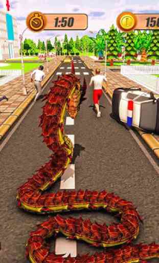 Furious anaconda dragon serpent ville saccage 2