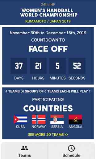 Handball World Championship Schedule 2019 2