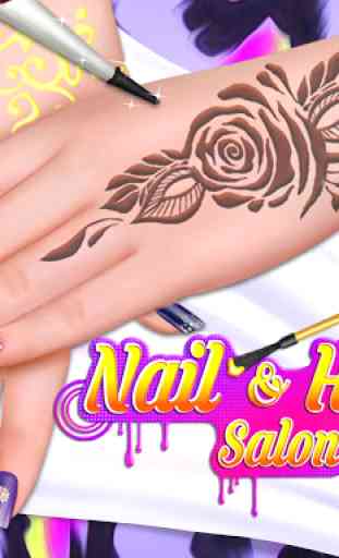 Henna's Nail Beauty SPA Salon - Games for Girls 1