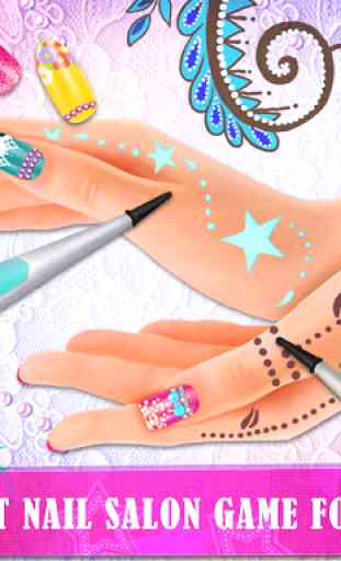 Henna's Nail Beauty SPA Salon - Games for Girls 2
