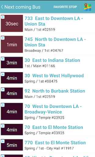 Los Angeles Metro and Bus Tracker 4