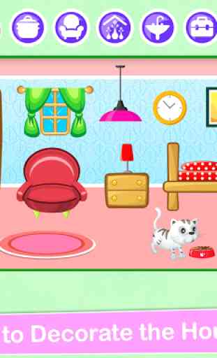 Maison de poupée décorative d'école My Home Play 3