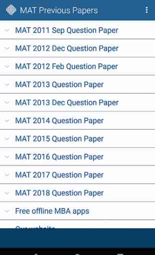 MAT Exam Previous Question Papers Free Practice 1