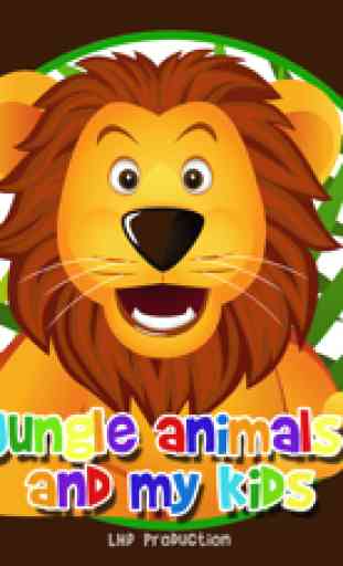 mes enfants et des animaux de la jungle - jeu gratuit 1