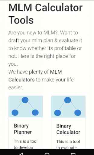 MLM Calculators 1